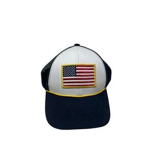 Vintage USA Flag Snapback Hat Baseball Cap